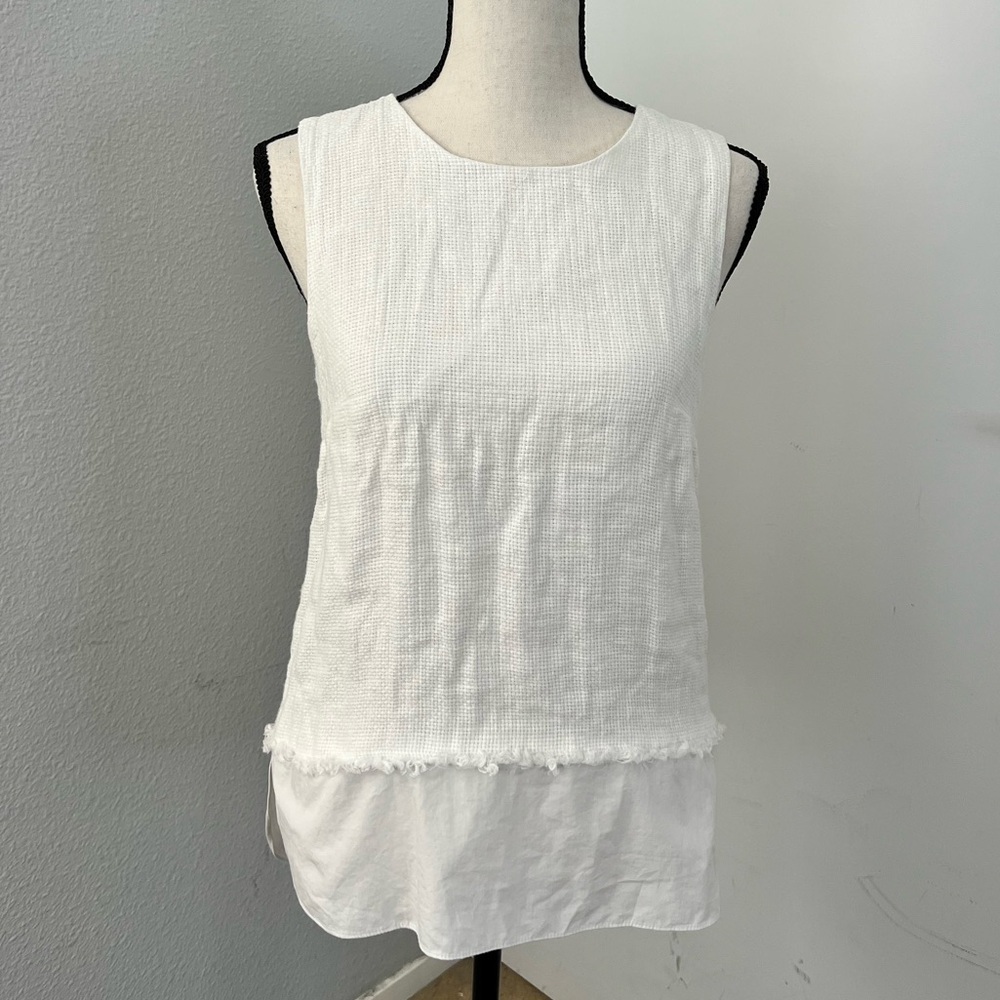 Charlotte Brody White Sleeveless Top - Size S
